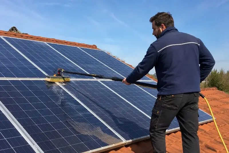 Nettoyage et entretien de panneaux solaires à Segré-en-Anjou Bleu